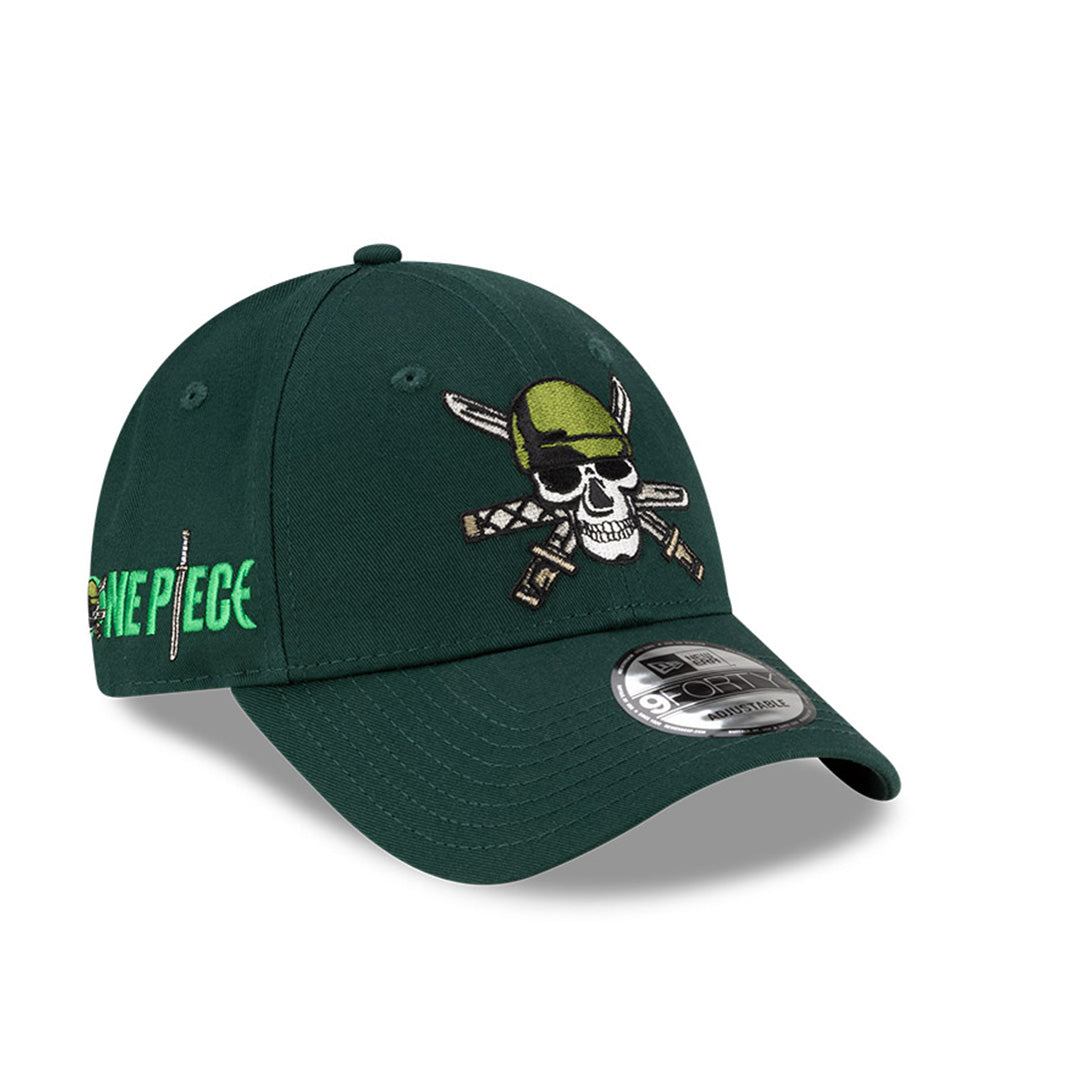 NEW ERA X ONE PIECE ZORO DARK GREEN 9FORTY CAP