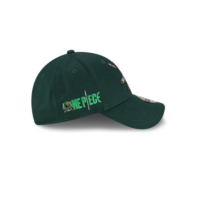NEW ERA X ONE PIECE ZORO DARK GREEN 9FORTY CAP