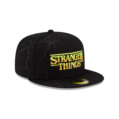 NEW ERA X NETFLIX STRANGER THINGS ALL-OVER PRINT BLACK 59FIFTY CAP