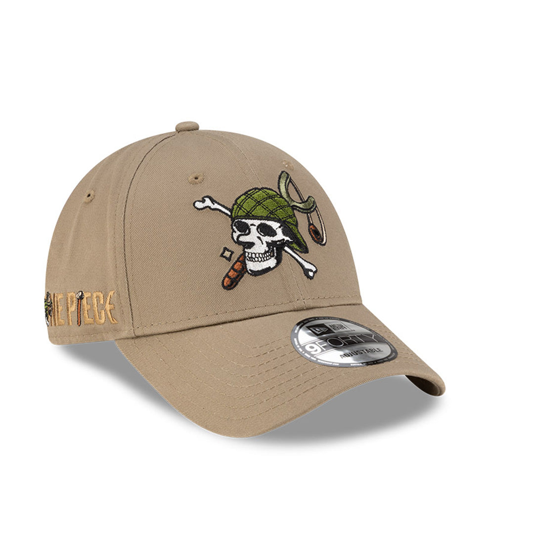 NEW ERA X ONE PIECE USOPP BRITISH KHAKI 9FORTY CAP
