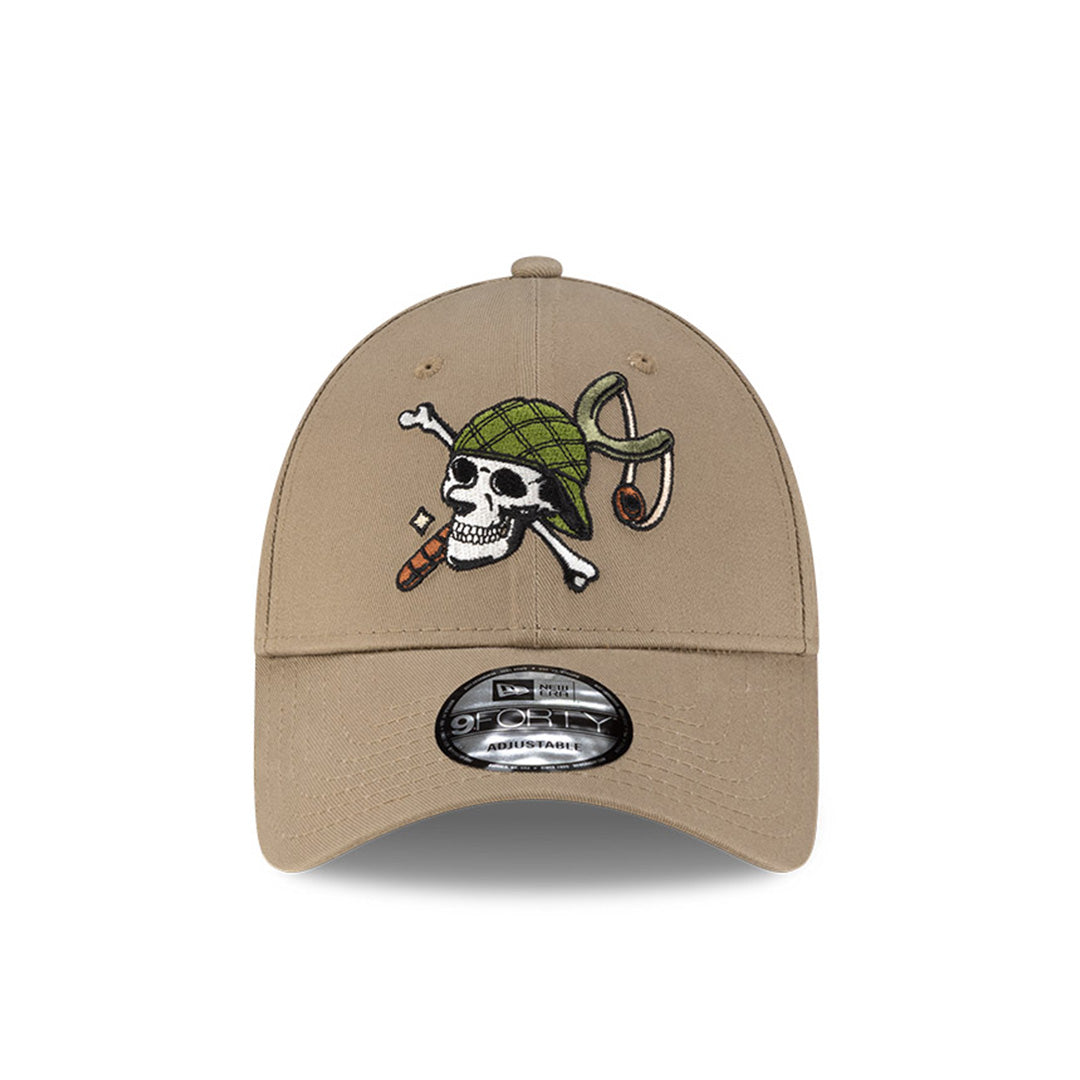 NEW ERA X ONE PIECE USOPP BRITISH KHAKI 9FORTY CAP