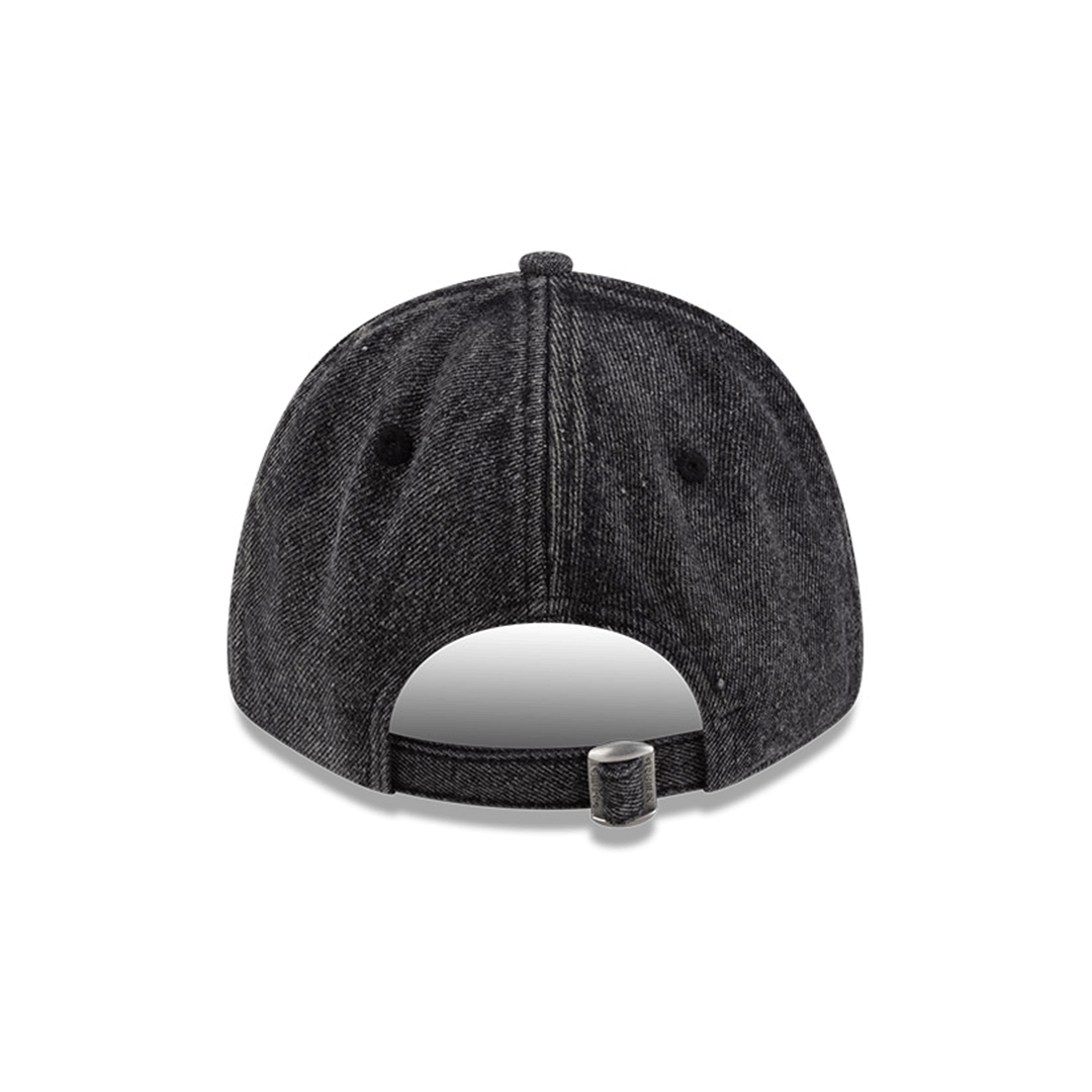 NEW ERA X NETFLIX STRANGER THINGS DISTRESSED BLACK DENIM 9FORTY CAP