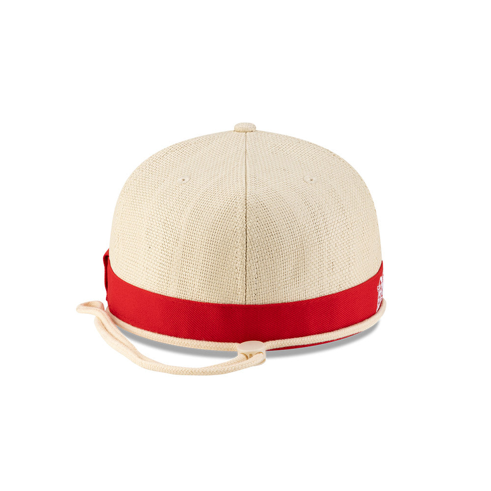 NEW ERA X ONE PIECE BEIGE STRAW 59FIFTY CAP