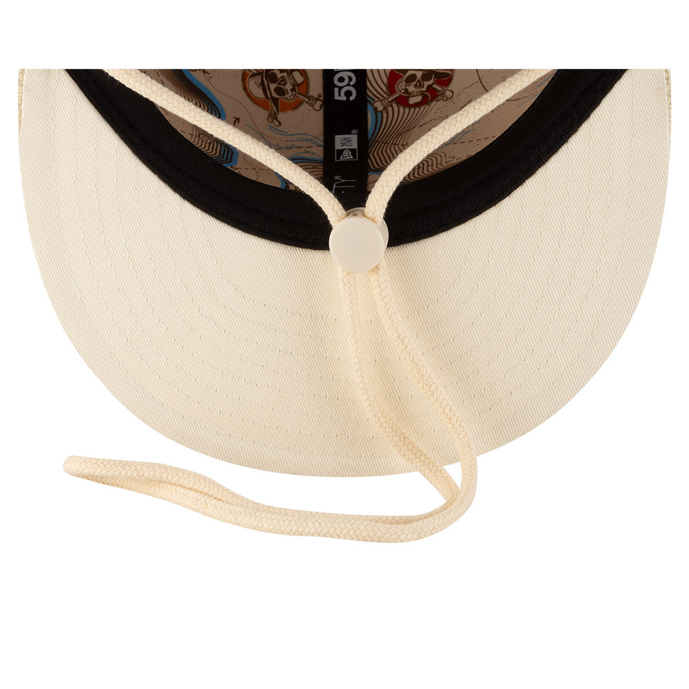 NEW ERA X ONE PIECE BEIGE STRAW 59FIFTY CAP