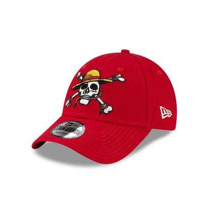 NEW ERA X ONE PIECE LUFFY SCARLET RED 9FORTY CAP