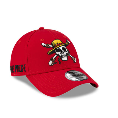 NEW ERA X ONE PIECE LUFFY SCARLET RED 9FORTY CAP