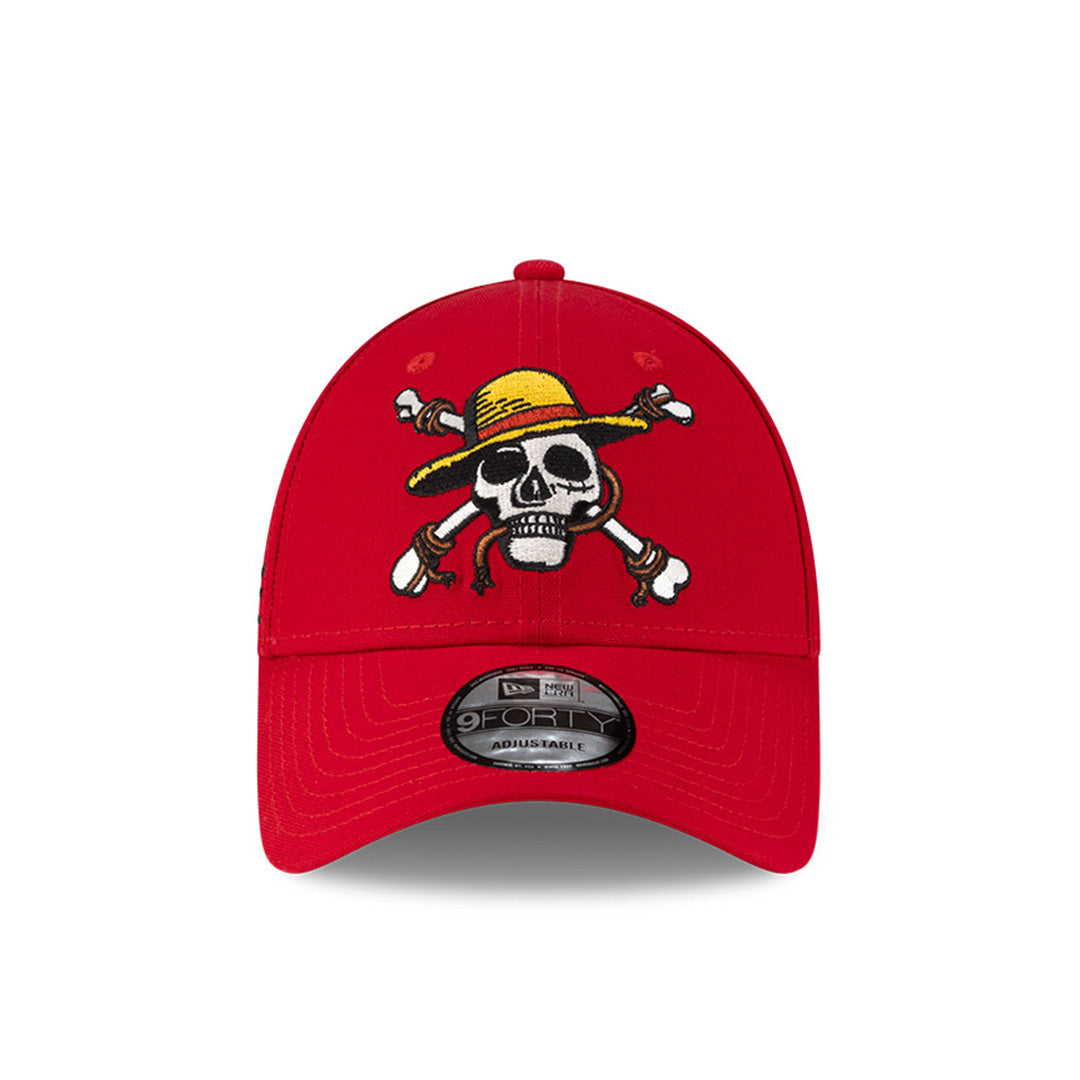 NEW ERA X ONE PIECE LUFFY SCARLET RED 9FORTY CAP