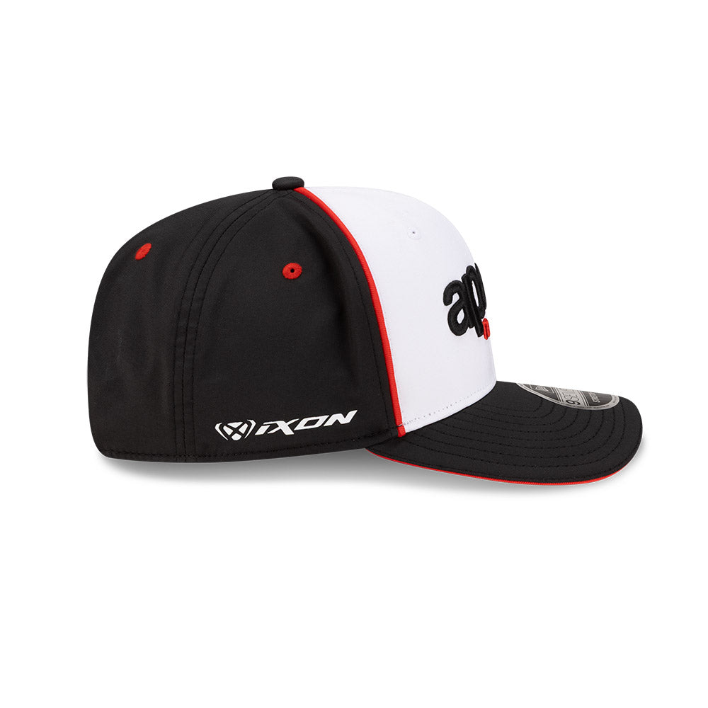 April Viser APRILIA RACING TEAM 2-TONE BLACK VISOR WHITE 9SEVENTY STRETCH SNAP CAP ...