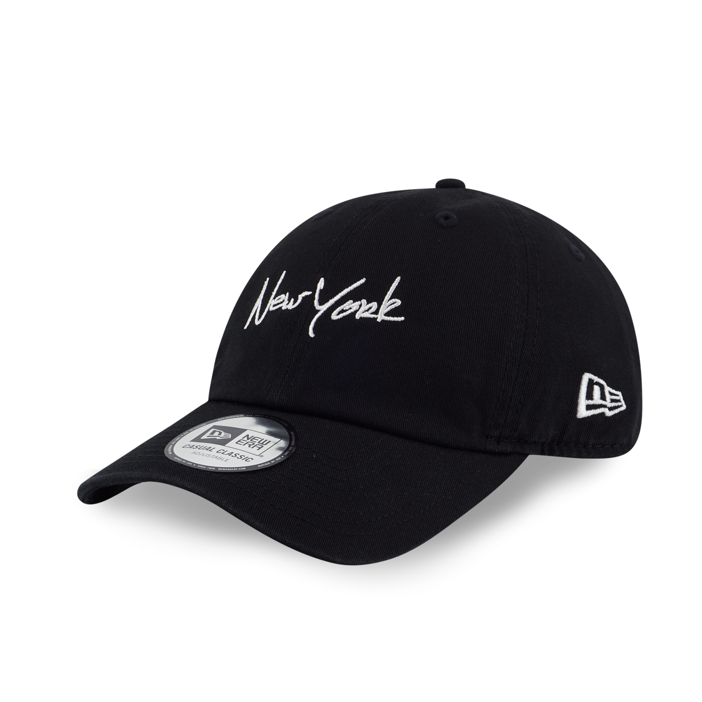 NEW ERA NEW YORK SCRIPT BLACK CASUAL CLASSIC CAP