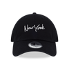 NEW ERA NEW YORK SCRIPT BLACK CASUAL CLASSIC CAP