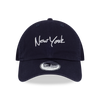 NEW ERA NEW YORK SCRIPT NAVY CASUAL CLASSIC CAP