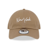 NEW ERA NEW YORK SCRIPT KHAKI CASUAL CLASSIC CAP