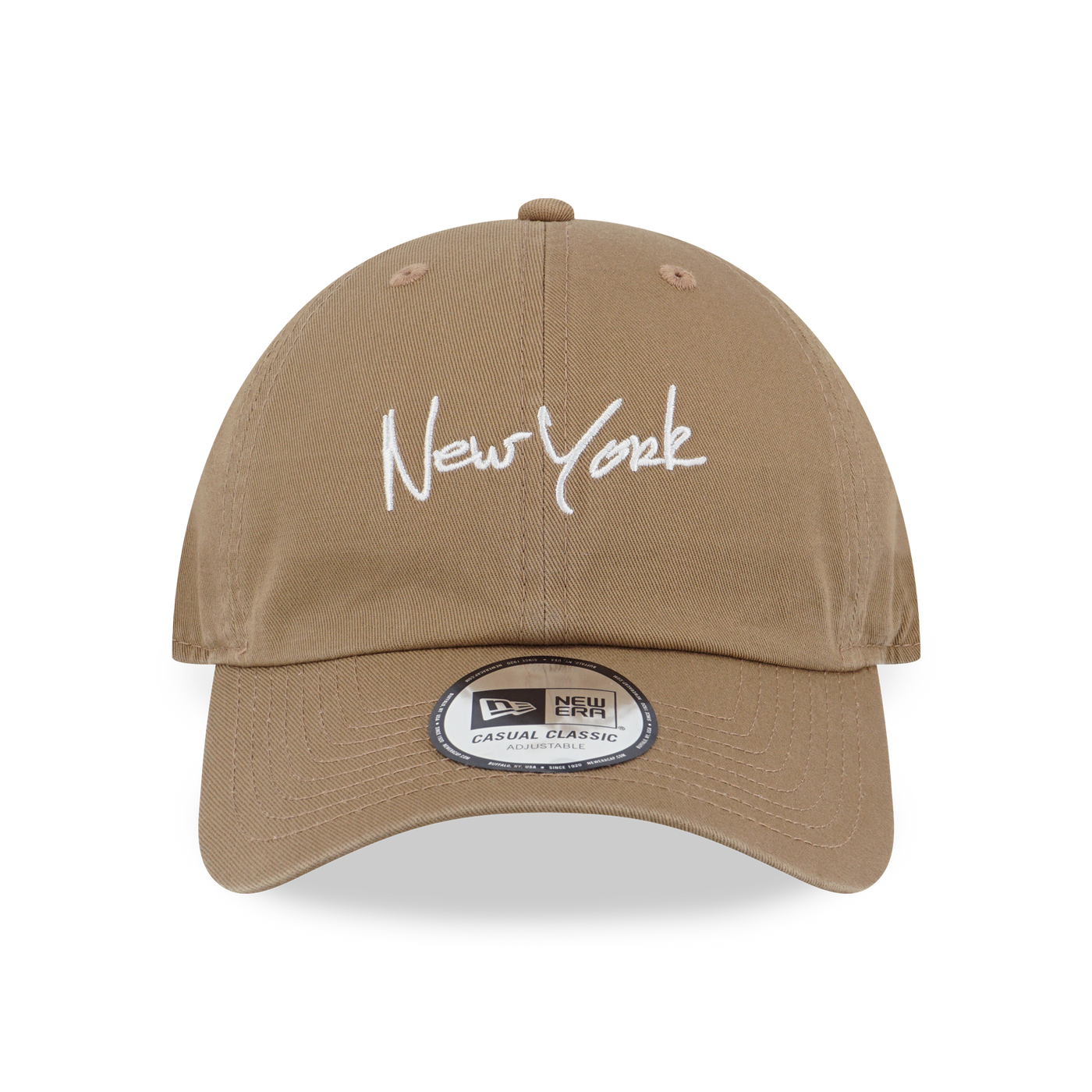 NEW ERA NEW YORK SCRIPT KHAKI CASUAL CLASSIC CAP