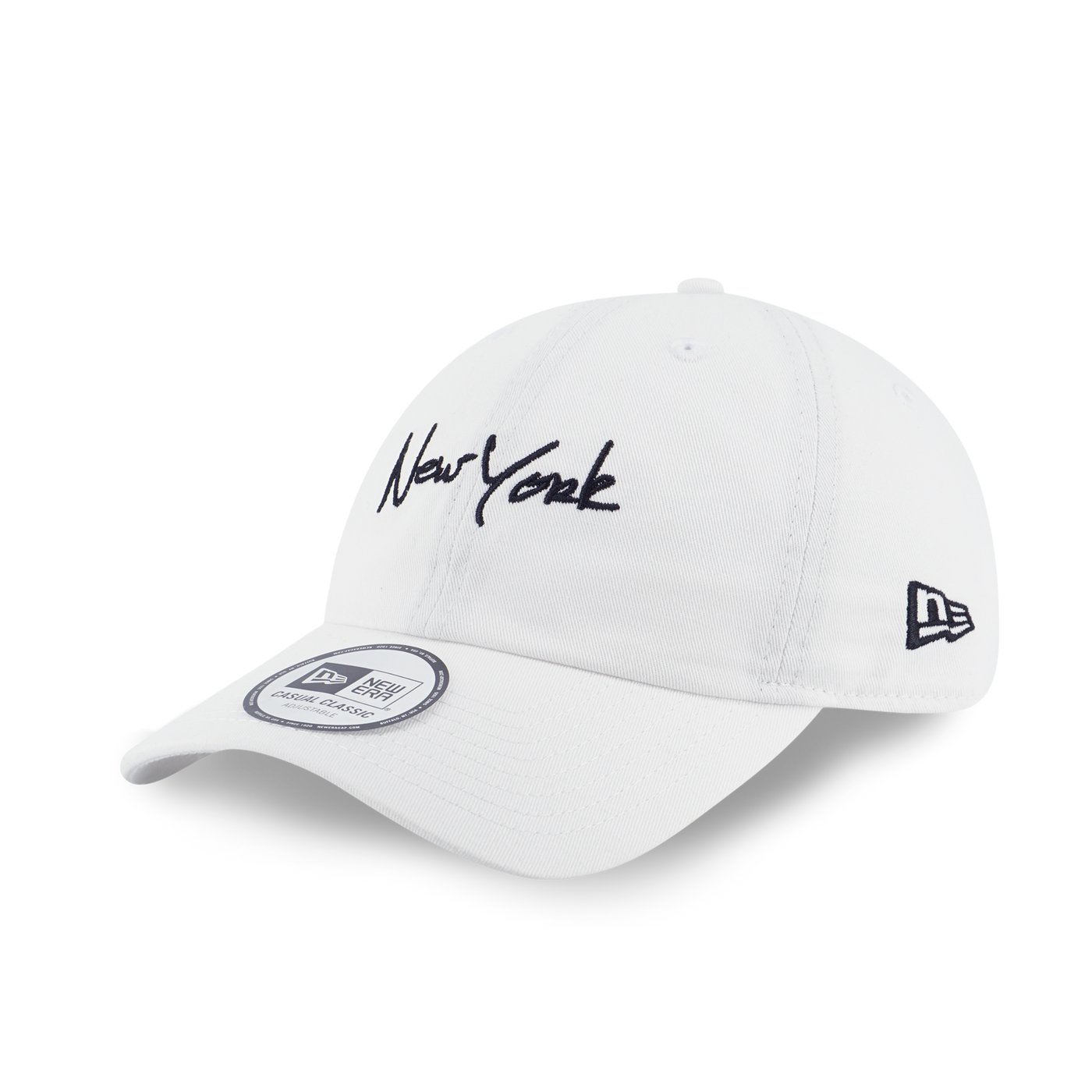 NEW ERA NEW YORK SCRIPT WHITE CASUAL CLASSIC CAP