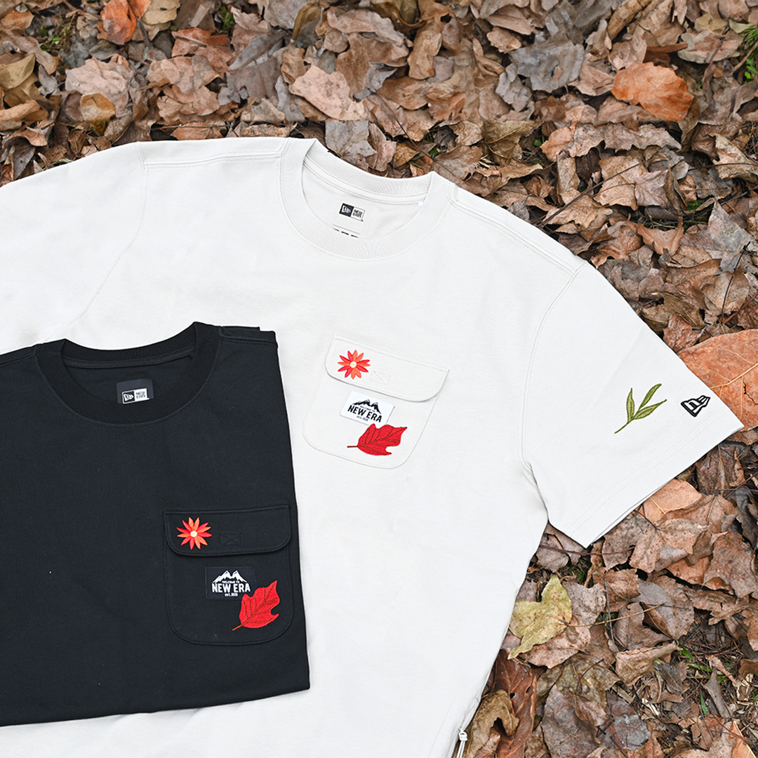 NEW ERA BOTANICAL BLACK SHORT SLEEVE T-SHIRT