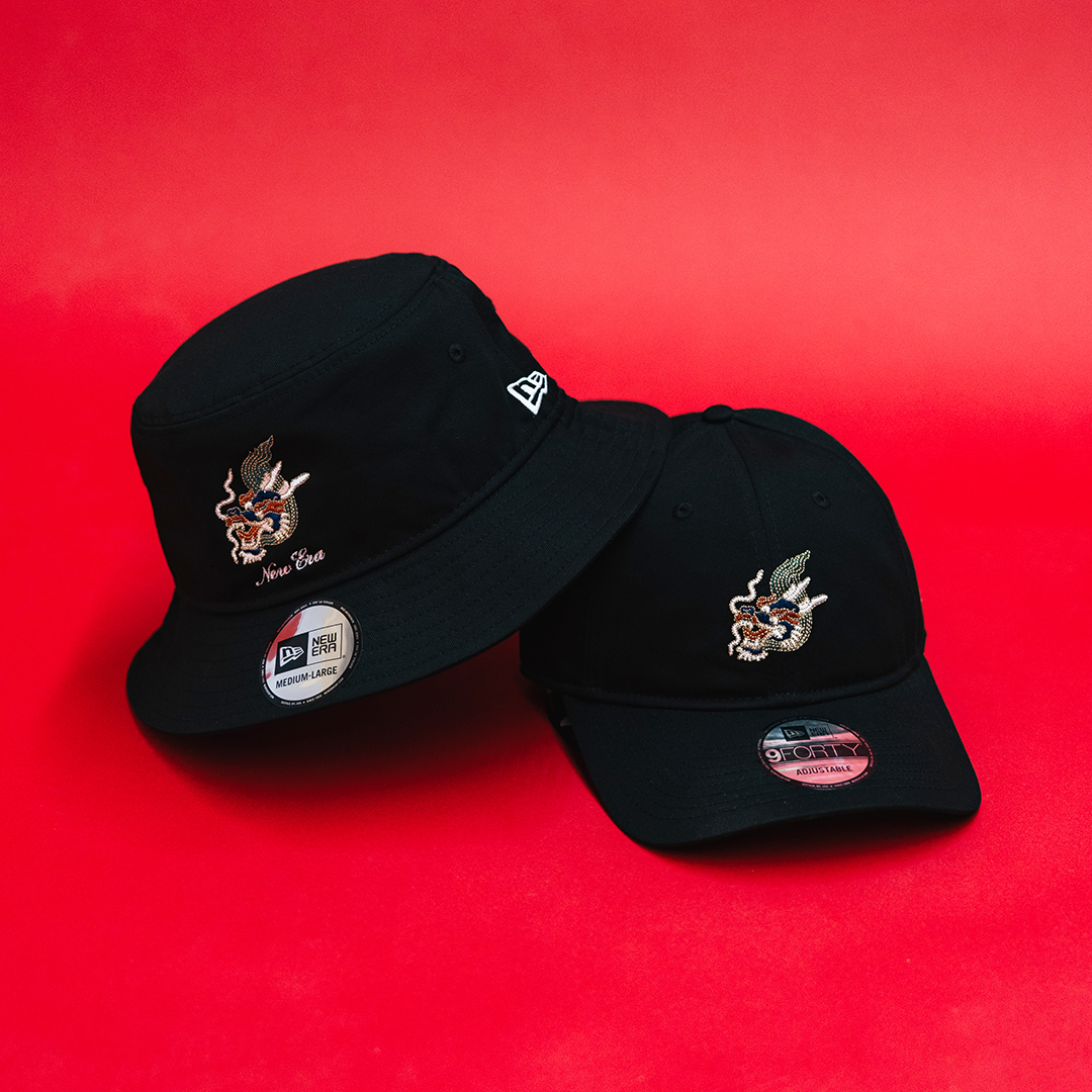 NEW ERA YEAR OF THE DRAGON BLACK BUCKET 01