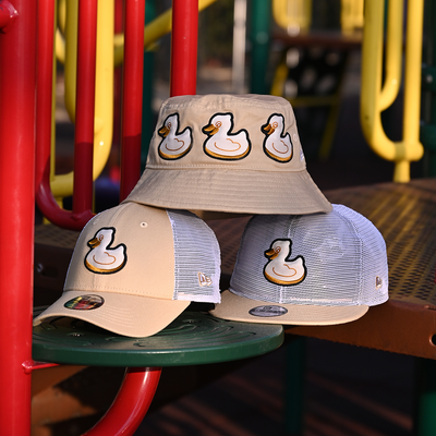 MiLB AKRON RUBBER DUCKS KIDS MESH MESH WHITE KIDS 9FIFTY CAP