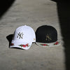 NEW YORK YANKEES CHRISTMAS FLORAL WHITE 9TWENTY SMALL CAP