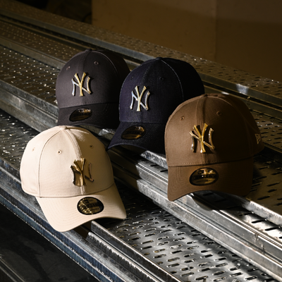 NEW YORK YANKEES METALLISM-2TONE METAL BADGE DENIM 9FORTY CAP