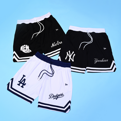 LOS ANGELES DODGERS WHITE MESH SHORTS