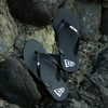 NEW ERA BLACK FLIP FLOPS