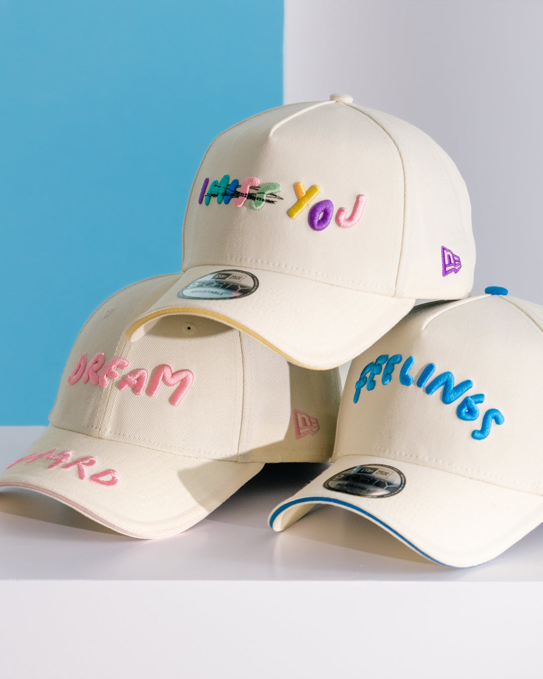 NEW ERA X RICARDO LUEVANOS FEELINGS SCRIPT CHROME WHITE 9FORTY AF CAP