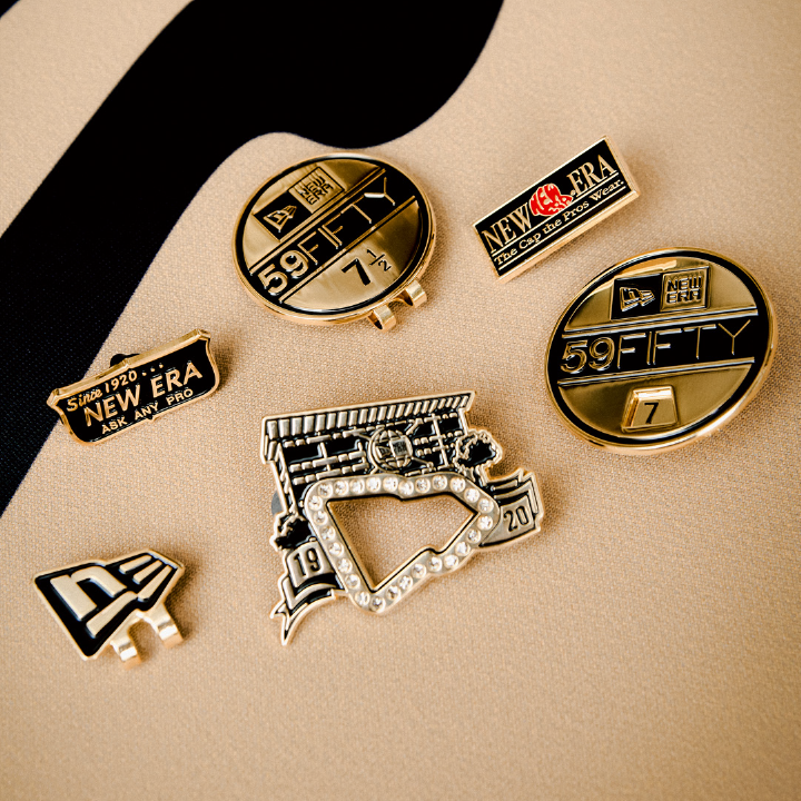 NEW ERA BLACK GOLD FLAG LOGO CLIP New Era Hong Kong