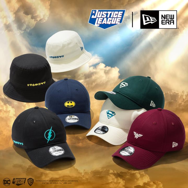 ★関税込★New era★WARNER BROTHERS 100TH MAD MAX LONG SLEEVE WARNER BROTHERS 100TH JUSTICE LEAGUE CHROME WHITE BUCKET 01