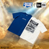 WARNER BROTHERS 100TH JUSTICE LEAGUE BLUE SHORT SLEEVE T-SHIRT