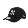 BASIC SILVER MLB NEW YORK YANKEES LOGO BLACK 9FORTY CAP