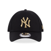 BASIC GOLD MLB NEW YORK YANKEES LOGO BLACK 9FORTY CAP