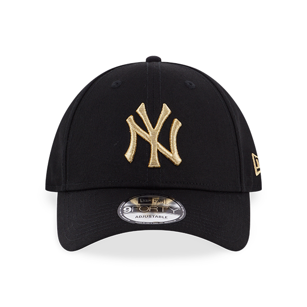 BASIC GOLD MLB NEW YORK YANKEES LOGO BLACK 9FORTY CAP New Era Hong Kong