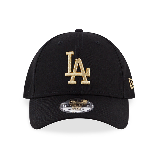 BASIC GOLD MLB LOS ANGELES DODGERS LOGO BLACK 9FORTY CAP