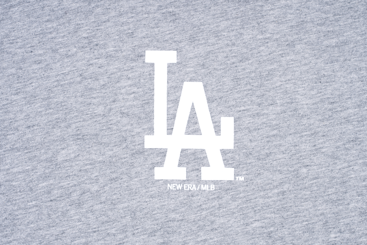 LOS ANGELES DODGERS ESSENTIAL HEATHER GRAY SHORT SLEEVE T-SHIRT