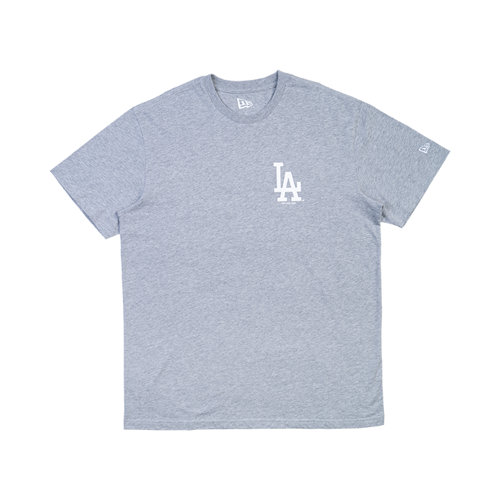 LOS ANGELES DODGERS ESSENTIAL HEATHER GRAY SHORT SLEEVE T-SHIRT