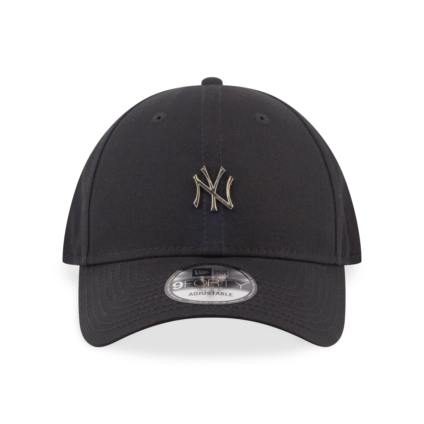 NEW YORK YANKEES MLB METAL BADGE BLACK 9FORTY CAP