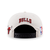 CHICAGO BULLS NBA CHAMP CHROME WHITE 9FIFTY STRETCH SNAP CAP