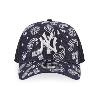 NEW YORK YANKEES PAISLEY DENIM 9FORTY AF TRUCKER CAP
