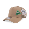 NEW ERA OUTDOOR MULTI PATCH KHAKI 9FORTY AF TRUCKER CAP
