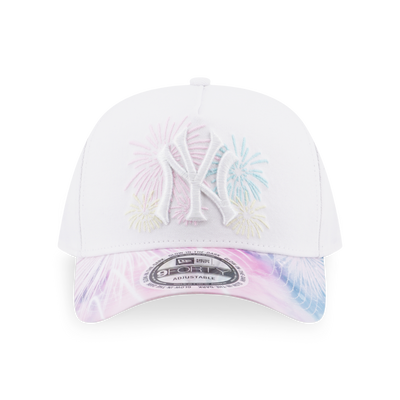 NEW YORK YANKEES FIREWORKS WHITE 9FORTY AF CAP
