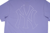 NEW YORK YANKEES MLB WOMEN PURPLE WOMEN SHORT SLEEVE T-SHIRT