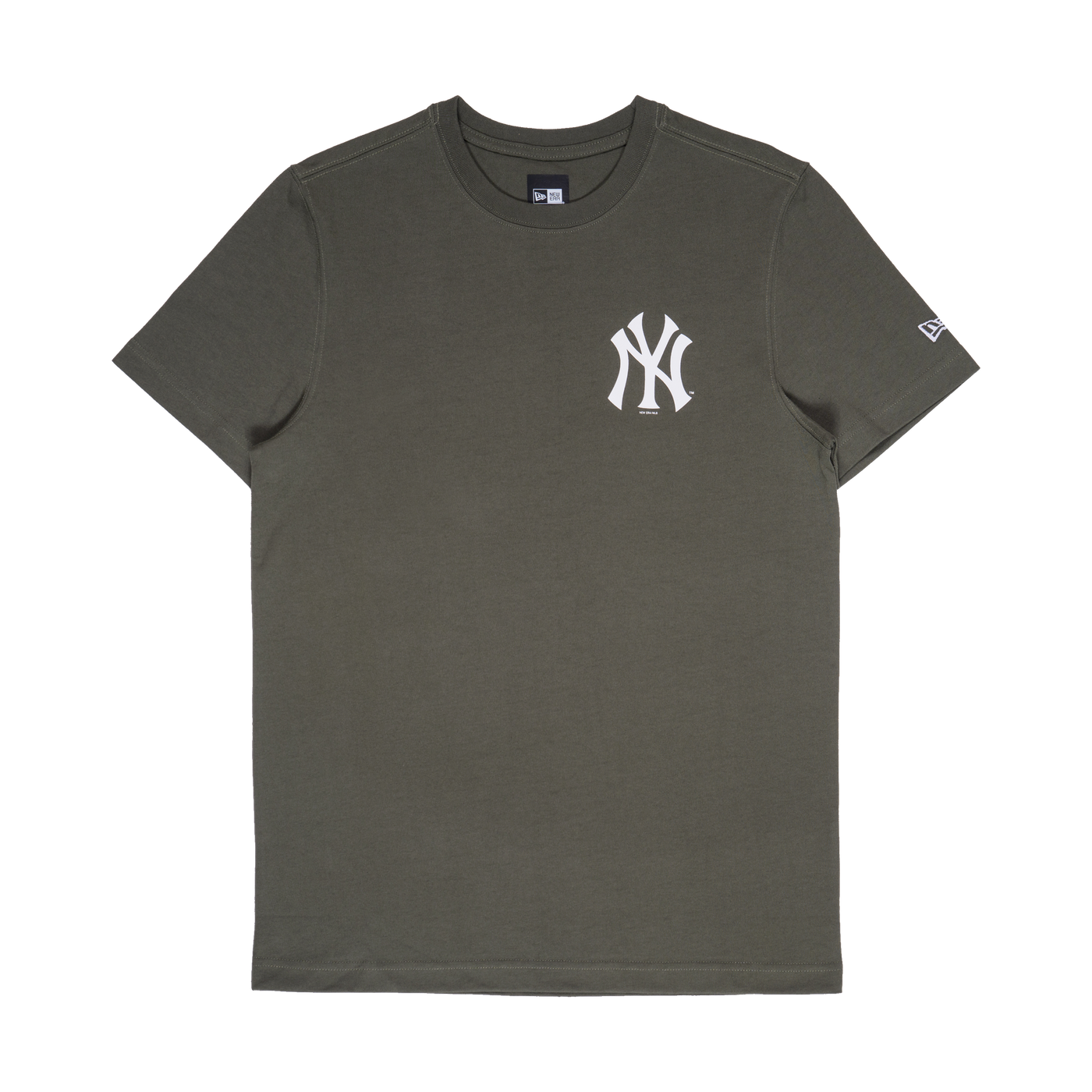 NEW YORK YANKEES CORE BASIC ARMY KHAKI  SHORT SLEEVE T-SHIRT