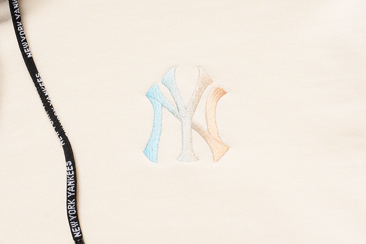 NEW YORK YANKEES MLB WOMEN IVORY HOODIE