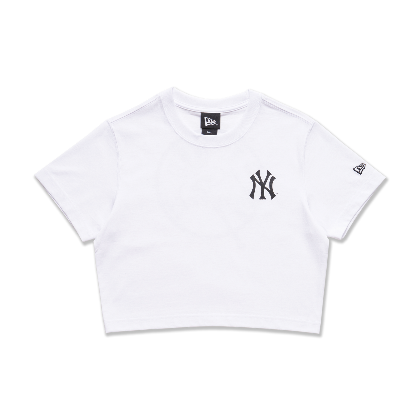 Áo MLB Womens LIKE Back Logo Crop Short Sleeve Tshirt New York Yankees  3FTSL802350BKS