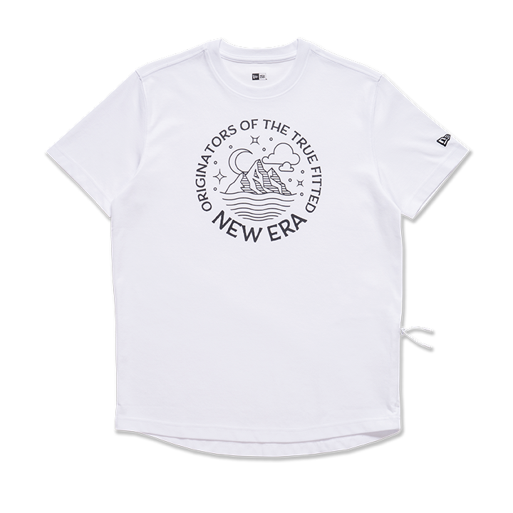 NEW ERA MOUNTAIN LOGO WHITE SHORT SLEEVE T-SHIRT