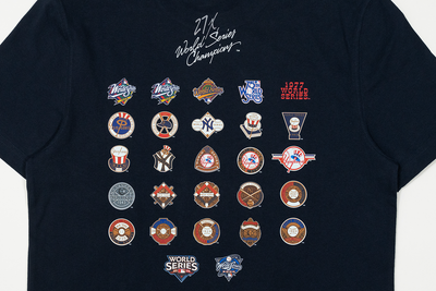 NEW YORK YANKEES MLB WORLD SERIES ICON NAVY SHORT SLEEVE T-SHIRT