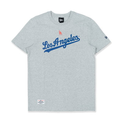 LOS ANGELES DODGERS MLB WORLD SERIES ICON HEATHER GRAY SHORT SLEEVE T-SHIRT