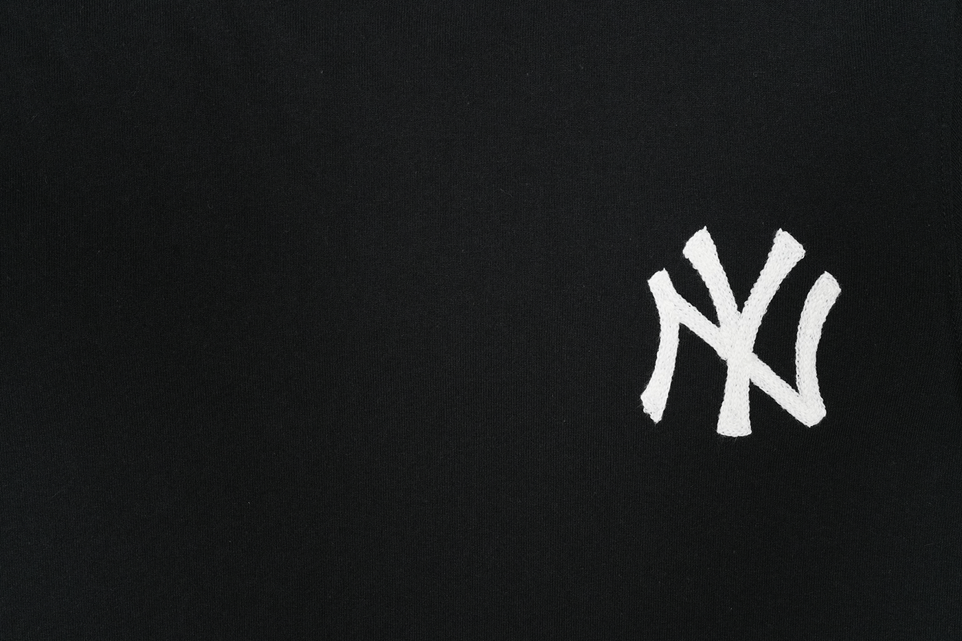 NEW YORK YANKEES MLB CHAIN STITCH BLACK SHORT SLEEVE T-SHIRT