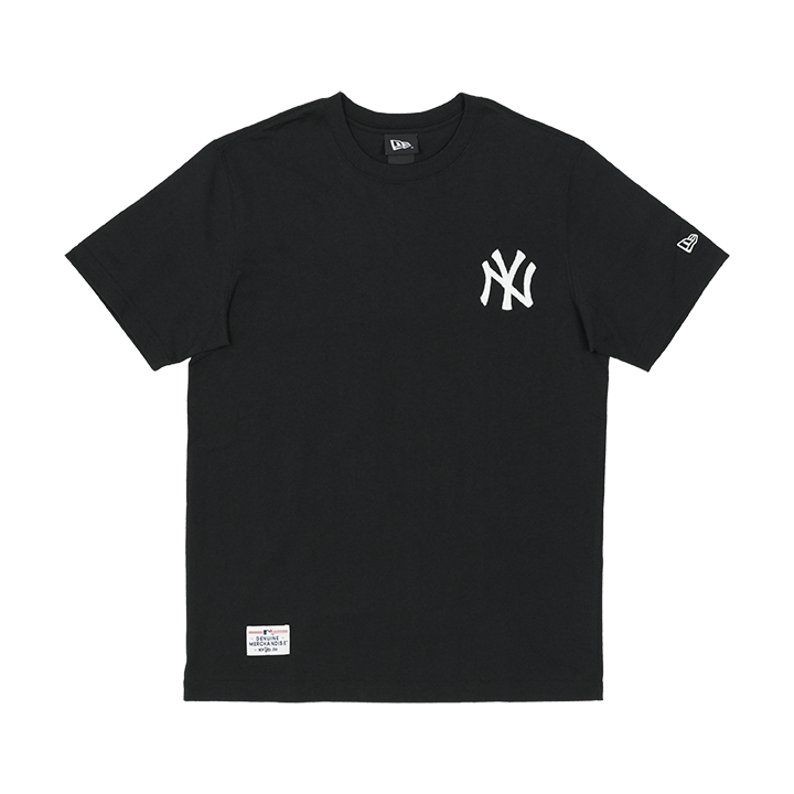 NEW YORK YANKEES MLB CHAIN STITCH BLACK SHORT SLEEVE T-SHIRT