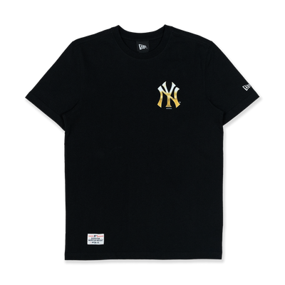 GOLD NEW YORK YANKEES BLACK SHORT SLEEVE T-SHIRT